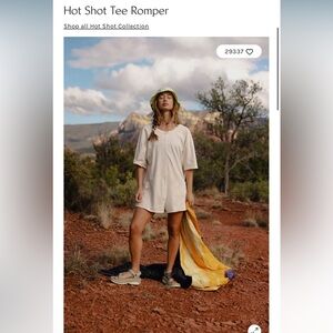 NWOT Free People Hot Shot tee romper